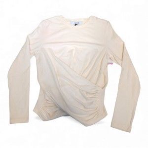 Joe's Jeans Women's White Ruched Crewneck Sweater M